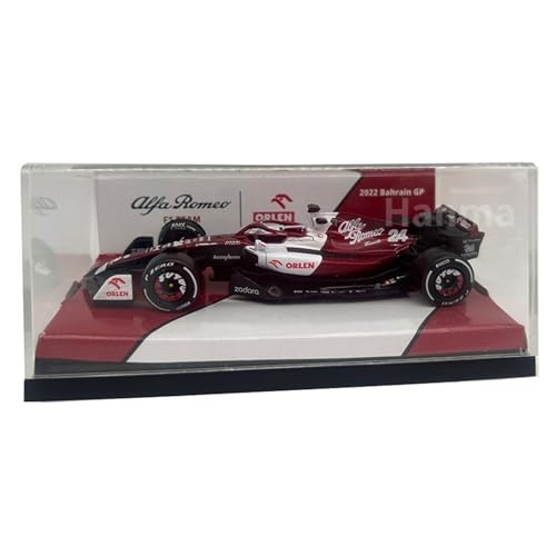 HUGGES 1 43 Für Alfa Romeo C42 Formel Modell F1 Rennwagen Simulation Legierung Auto Modell Zhou Guangyu(Taglia unica) von HUGGES