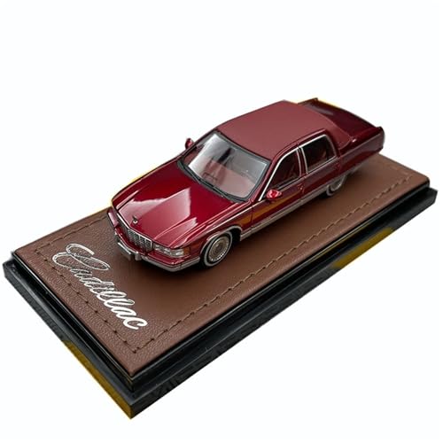 HUGGES 1 64 für Cadillac Fleetwood 1993 Legierung Automodell dekoriert Schreibtisch Display Souvenir Männer Jungen Sammlung Spielzeug(Red) von HUGGES