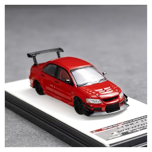 HUGGES 1 64 für Mitsubishi EVO 9 Open-Cover-Version Simulation Legierung Auto Modell Sammlung Display Schreibtisch Dekoration Für Männer Erwachsene Geschenke(Red) von HUGGES