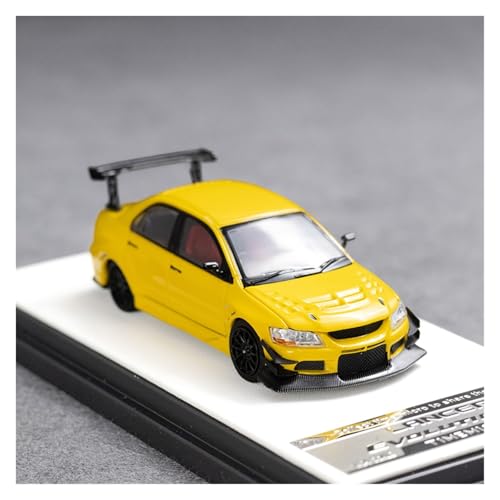 HUGGES 1 64 für Mitsubishi EVO 9 Open-Cover-Version Simulation Legierung Auto Modell Sammlung Display Schreibtisch Dekoration Für Männer Erwachsene Geschenke(Yellow) von HUGGES