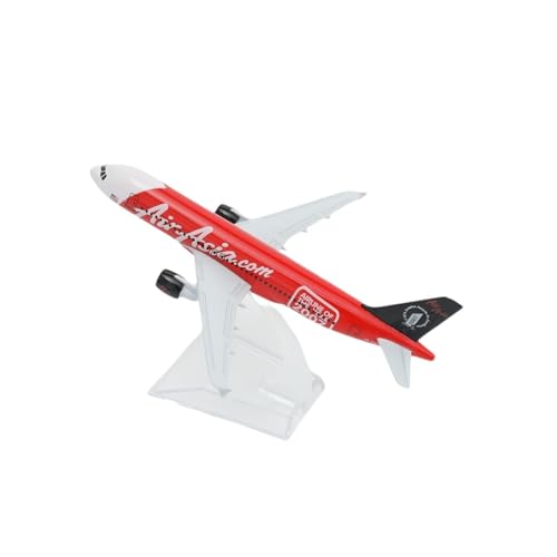 HUGGES Air Asia A320 Aircraft Alloy Diecast Model 15cm Aviation Collectible Miniature Souvenir(B) von HUGGES