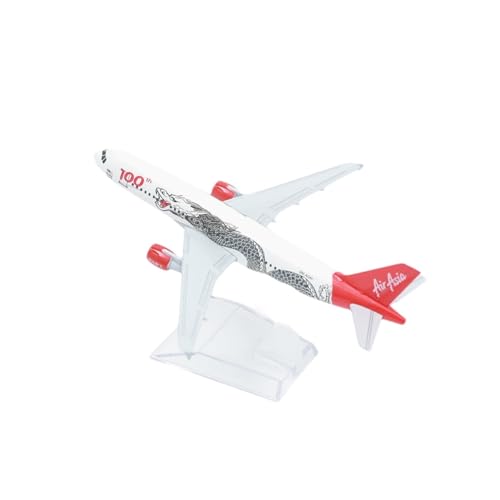 HUGGES Air Asia A320 Aircraft Alloy Diecast Model 15cm Aviation Collectible Miniature Souvenir(C) von HUGGES