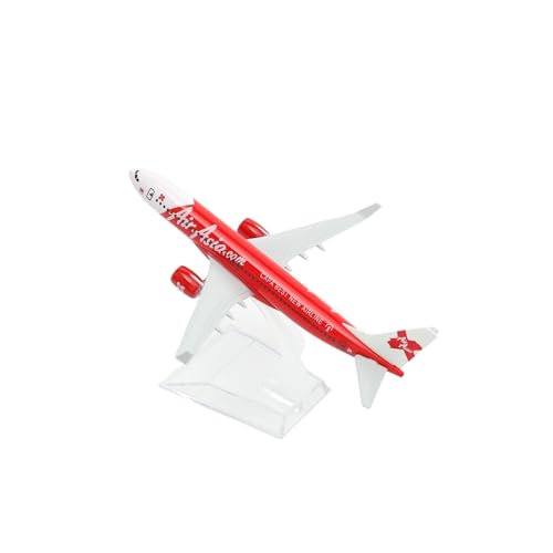 HUGGES Air Asia A320 Aircraft Alloy Diecast Model 15cm Aviation Collectible Miniature Souvenir(E) von HUGGES