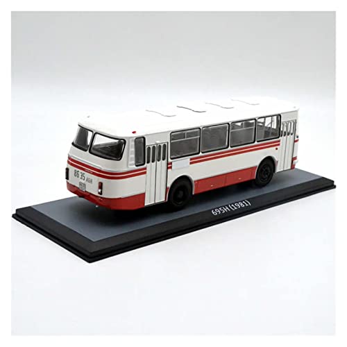 HUGGES Diecast 1 43 Für 1981 Russian Bus 695H Old Shuttle Classic Alloy Bus Auto Modell Ornamente von HUGGES