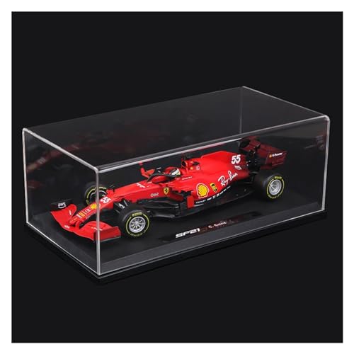 HUGGES F1 Im Maßstab 1 18 Für Ferrari-Druckgussautomodell – SF23#16 Charles Leclerc #55 Carlos Sainz Racing 2023 – Sammleredition(SF21 55# 2021,Hardcover Box) von HUGGES