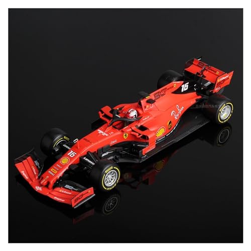 HUGGES F1 Im Maßstab 1 18 Für Ferrari-Druckgussautomodell – SF23#16 Charles Leclerc #55 Carlos Sainz Racing 2023 – Sammleredition (Color : SF90 16# 2019, Size : Standard Box) von HUGGES