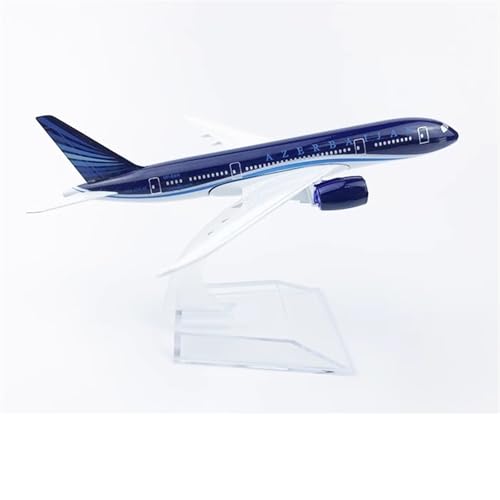 HUGGES Flugzeugmodell für Aserbaidschan Airlines Boeing 787 Flugzeugmodell Simulation Passagierflugzeug Legierung statische Dekoration Schreibtisch Spielzeug Jungen 16 cm von HUGGES