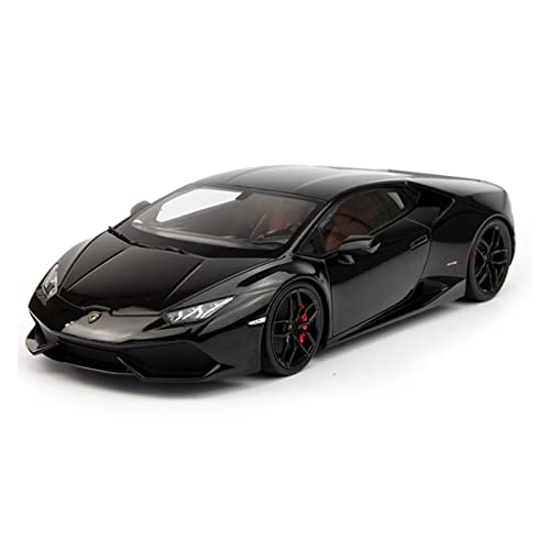 HUGGES Für 1 18 Huracan LP610-4 Casting Auto Modell Kinder Pullback Auto Spielzeugauto(Schwarz) von HUGGES