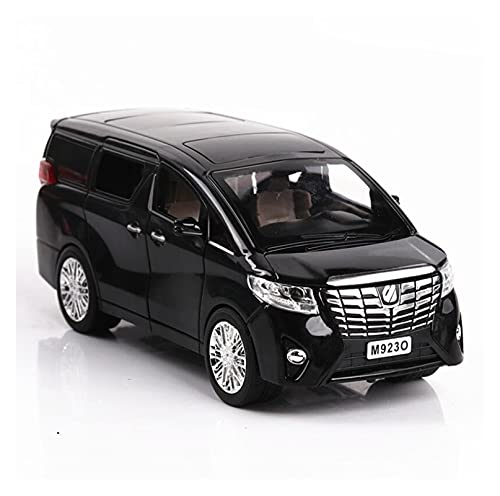 HUGGES Für 1 24 Simulationsfinale Legierung Toyota Alphard Sound Und Licht Ziehen Sportwagenmodell Kindergeschenksammlung Zurück(Schwarz) von HUGGES