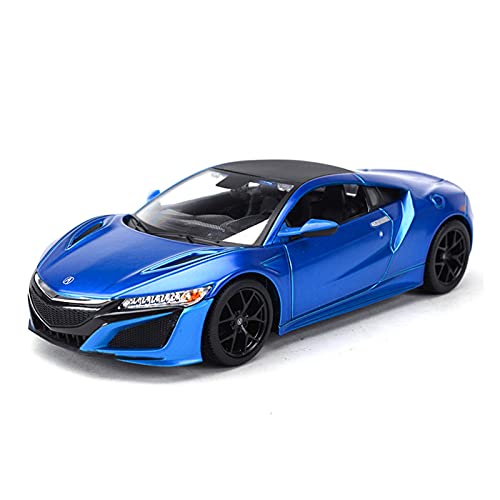 HUGGES Für Acura NSX Sportwagen 1 24 Metalllegierung Diecast Automodell Zurückziehen Für Erwachsene Display Ornamente(Blau) von HUGGES