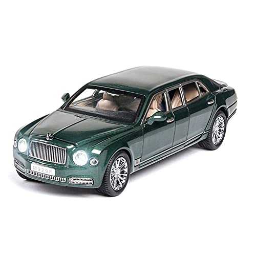 HUGGES Für Bentley Mulsanne Extended 1 24 Simulation Finale Alloy Sound and Light Car Model Gift Collection(Grün) von HUGGES