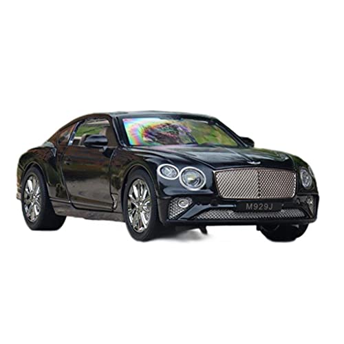 HUGGES Für Bentley. GT V8 1 24. Simulation Druckgusslegierungs-Sound- Und Lichtautomodell-Geschenk-Sammlung(Schwarz) von HUGGES