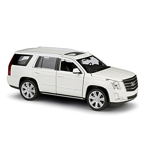 HUGGES Für Cadillac Escalade 2017 1 24 Simulation Druckgusslegierung Automodell Kinderkollektion Ornamente(Weiß) von HUGGES