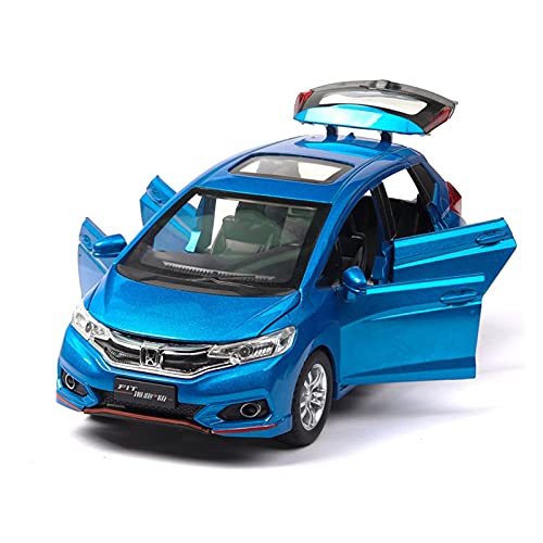 HUGGES Für Honda 1:28 Simulation Metalllegierung Sound Und Licht Zurückziehen Automodell Kinderkollektion Geschenk(Blau) von HUGGES