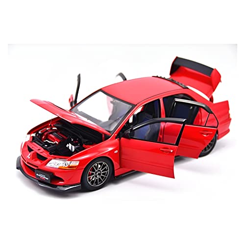 HUGGES Für Mitsubishi EVO 8. Generation 1 18 Simulation Legierung Automodell Sammlerstücke Jungen Spielzeug Geschenk Display(Rot) von HUGGES