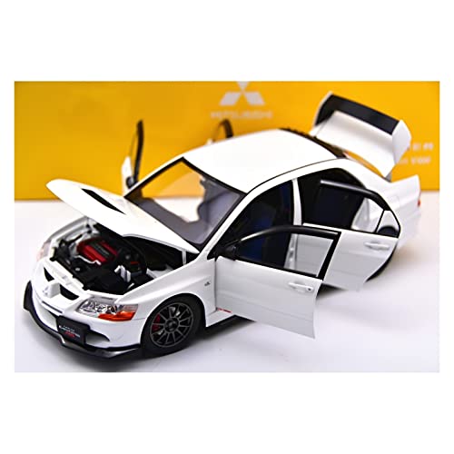 HUGGES Für Mitsubishi EVO 8. Generation 1 18 Simulation Legierung Automodell Sammlerstücke Jungen Spielzeug Geschenk Display(Weiß) von HUGGES