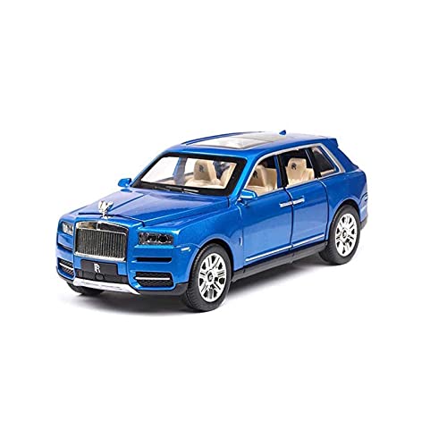 HUGGES Für Rolls-Royce Cullinan 1 24 Simulation Druckgusslegierung Sound Und Leichte Automodell-Spielzeugsammlung(Blau) von HUGGES