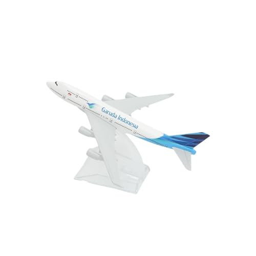 HUGGES Garuda Indonesia Airways B747 Flugzeugmodell Aus Druckguss, 15 cm, Luftfahrt-Miniatur-Souvenir(A) von HUGGES