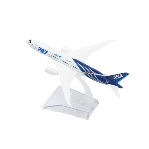 HUGGES Japan ANA Airbus B787 Aircraft Alloy Diecast Model 15cm Aviation Miniatur Souvenir Ornament(B) von HUGGES