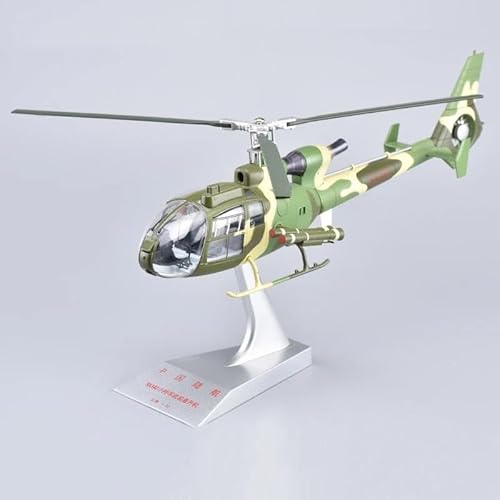 HUGGES Metalldruckguss für Antelope SA342 Hubschrauber im Maßstab 1:32, Simulationsflugzeugmodell, Flugzeugmodell, 31 cm, Sammlerspielzeug von HUGGES