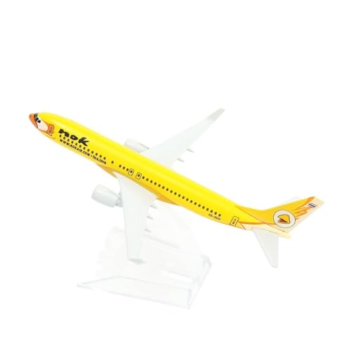 HUGGES Thai NOK Airlines Bluebird B737 Flugzeugmodell Aus Druckguss, 15 cm Luftfahrt-Sammlerstück, Souvenir-Ornament(A) von HUGGES