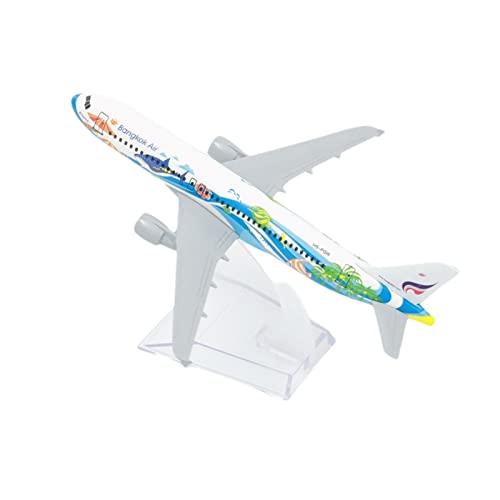 HUGGES Thai NOK Airlines Yellow Bird B737 Flugzeugmodell Aus Druckguss, 15 cm, Luftfahrt-Miniatur-Souvenir(B) von HUGGES