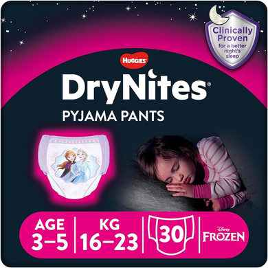 Huggies DryNites Pyjama Pants Einweg Mädchen 3-5 Jahre 3 x 10 Stück von HUGGIES