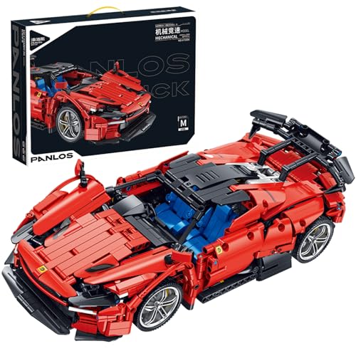 HUGMIE 1537 Teile Technik Auto Bausteine Set,Speed Champions Spielzeugauto,1:14 Modellauto,Technic Autos Bauspielzeug Set Geschenk für Erwachsene und Teenager von HUGMIE