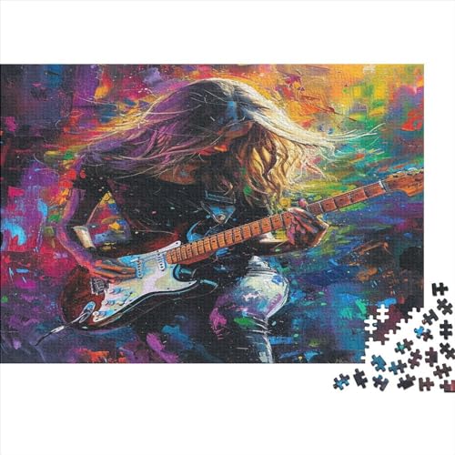 Gitarre Puzzle 1000 Teile Puzzle Für Erwachsene Und Kinder Ab 14 Jahren Puzzel 1000pcs (75x50cm) von HUHONGQI