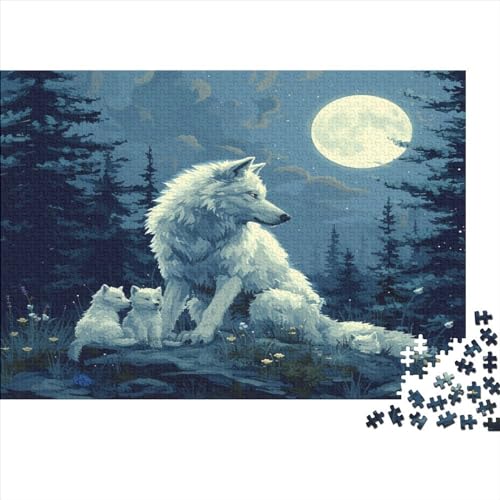 Wolf Puzzle 1000 Teile, Erwachsene, Klassische Puzzle, Impossible Puzzle,GesKükenlichkeitsspiel Für Die Ganze Familie Erwachsenenpuzzle Ab 14 Jahren Puzzel 1000pcs (75x50cm) von HUHONGQI