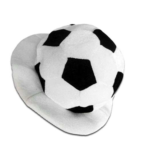HUIFACAI Halloween-Fußball-Hut, Kopfbedeckung, Plüsch-Kopfbedeckung für Maskeraden, Halloween, Plüsch, Cartoon-Hut, Kopfbedeckung von HUIFACAI