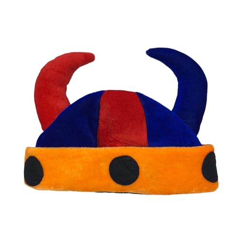HUIFACAI Ochsenhornhut, Party-Kopfbedeckung für Halloween, Erwachsene, Unisex, Themenparty, Verkleidung, Hut, lustige Kopfbedeckung für Rollenspielpartys von HUIFACAI