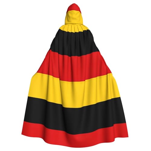 HUIKGIER Umhang mit Deutschland-Flagge, Halloween-Umhang mit Kapuze – Allzweck-Umhang für Damen und Herren, Karneval, Mottoparty, Cosplays von HUIKGIER