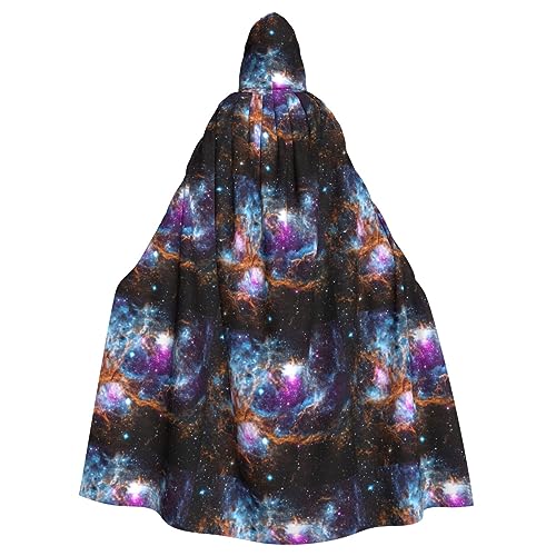 HUIKGIER Universum Galaxie Weltraumdruck Halloween Kapuzenumhang - Allzweckumhang Damen Herren Karneval Mottoparty Cosplays von HUIKGIER