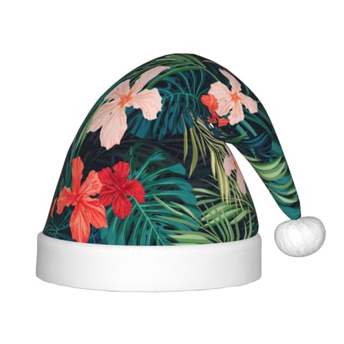 HUIKGIER Weihnachtsmannmützen mit Hawaii-Druck, Unisex, für den Außenbereich, Weihnachtsfeier-Geschenk von HUIKGIER