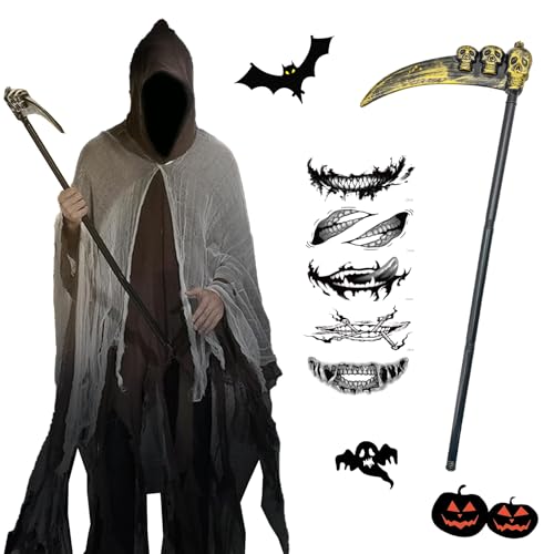 HUIKUANGEU Sensenmann Kostüm,Sensenmann Kostüm Herren,Halloween Kostüm Sensenmann,Halloween Sensenmann Kostüm,Halloween Sensenmann Herren,Geister Kit,Herren Sensenmann Halloween Kostüm HUIKUANGEU Sensenmann Kostüm,Sensenmann Kostüm Herren,Halloween Kostüm Sensenmann,Halloween Sensenmann Kostüm,Halloween Sensenmann Herren,Geister Kit,Herren Sensenmann Halloween Kostüm von HUIKUANGEU
