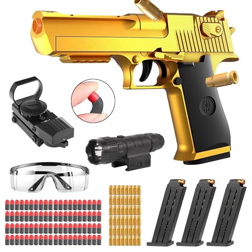 Spielzeug Pistole,Schaumstoff-Blaster,Soft Bullet Gun,Kinder Pistole,Soft Foam Bullet Blaster Toy,für 14+ Kindergeschenke von HUIKUANGEU