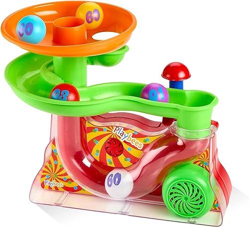 Premium Kugelbahn Happy Ball - Bezauberndes Spielzeug für Baby & Kinder - Familienspiel Lernspiel Lernspielzeug Babyspiel Babyspielzeug von HUKITECH