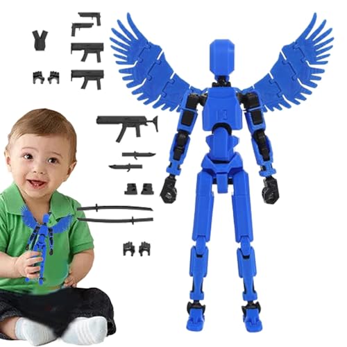 HUNJHYC Mehrgelenkige Actionfiguren | Bewegliche Puppe mit mehreren Gelenken | 3D-gedrucktes Mehrgelenk | Bewegliches Spielzeug mit mehreren Gelenken | Actionfiguren-Spielzeug für Kinder und Kinder von HUNJHYC