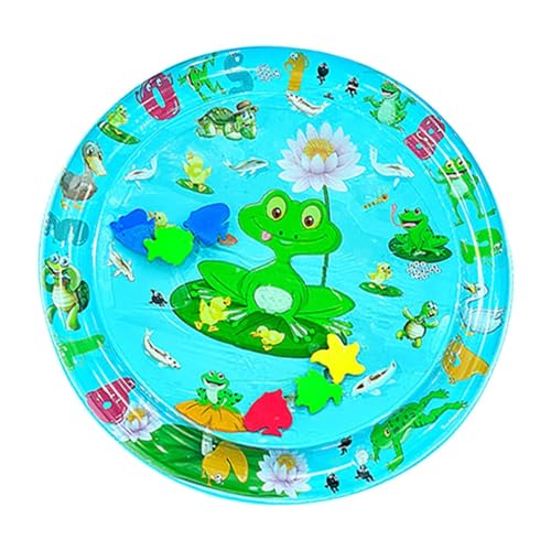 HUNJHYC Sensorische Wasserspielmatte für Katzen | Faltbare PVC Katze Wasser Sensorische Matte | Tragbare Bauchwassermatte | Verdickte Pet Play Wassersensor Pad, Wasserspielmatte für Hunde, Kätzchen von HUNJHYC