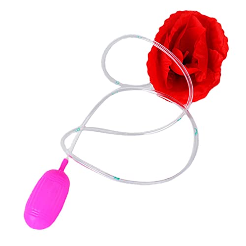 Wasserspritzer Rose Trickspielzeug | PVC-Blumen-Trickspielzeug | Weihnachtsblumen-Streichspielzeug | Simulations-Clown-Trick-Streich-Partyspielzeug für Witze und Spaß von HUNJHYC