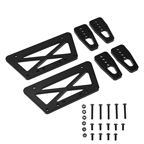 HUONIU Alloy Chassis Lift Kit für Axial SCX10 1/10 RC Climbing Car Upgrade-Teile Schwarz (Schwarz) von HUONIU