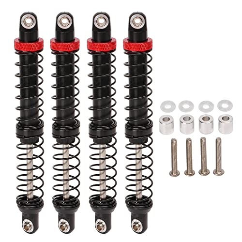 HUONIU Doppelstufiges Stoßdämpfer-Set für 1/10 RC-Modelle, 100 mm, 4 Stück (110mm) von HUONIU