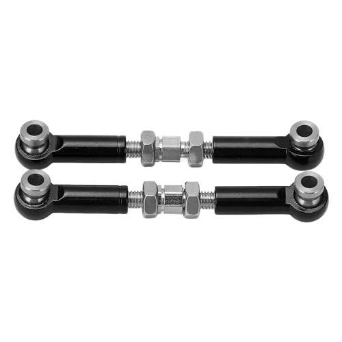 HUONIU Lenkstangen aus Aluminium für RC MJX 1/14 14210 14209 16208 16209 Schwarz (Schwarz) von HUONIU