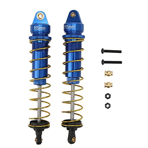 HUONIU Ölverstellbarer Stoßdämpfersatz aus Aluminium für RC 1/10 115 mm (Dunkelblau) von HUONIU