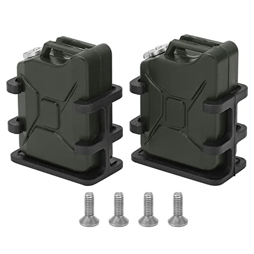 HUONIU Paar simulierte Kraftstofftanks für 1/8 1/10 RC-Car-Dekorationszubehör, dunkelgrüne Farbe (Dark Green) von HUONIU