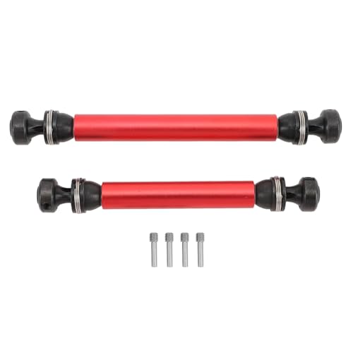 HUONIU RC CVD-Antriebswellensatz vorne hinten für Axial RBX10 Ryft 1/10 RC Car Rot (Red) von HUONIU