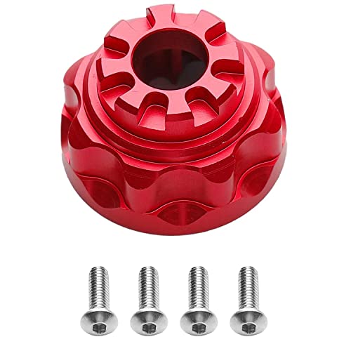 HUPYOMLER 1 x Universal-Differentialträger aus Metall für RC-Auto 1/10 TRX4-4-6, Rot von HUPYOMLER