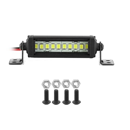 HUPYOMLER Bright Light Bar 55mm for 1/10 RC Crawler Car Axial SCX10 90046-4 CC01 D90 Redcat Accessories von HUPYOMLER