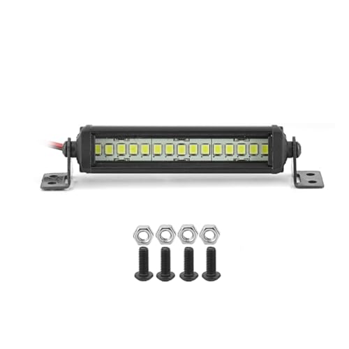 HUPYOMLER Bright Light Bar 75mm for 1/10 RC Crawler Car Axial SCX10 90046-4 CC01 D90 Redcat Parts Accessories von HUPYOMLER